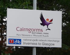 Carrbridge station sign