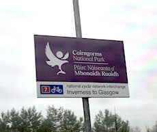 Carrbridge station sign