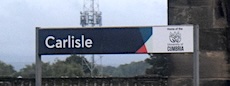Carlisle station sign