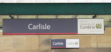 Carlisle station sign