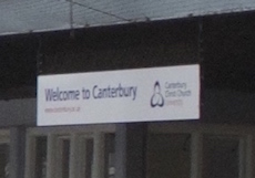 Canterbury East station sign