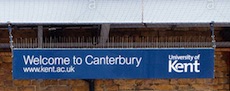 Canterbury East station sign