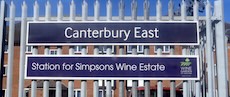 Canterbury East station sign