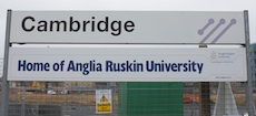 Cambridge station sign