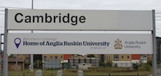 Cambridge station sign