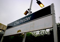 Chichester station sign