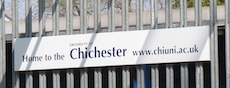 Chichester station sign