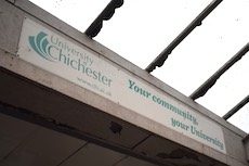 Chichester station sign