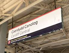 Cardiff Central station sign