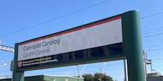 Cardiff Central station sign