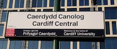 Cardiff Central station sign