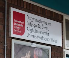 Cardiff Queen Street station sign