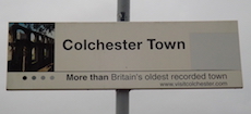 Colchester Town station sign