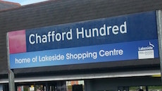 Chafford Hundred station sign