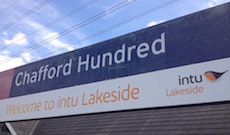 Chafford Hundred station sign