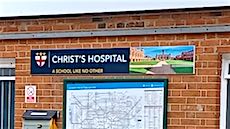Christ's Hospital station sign