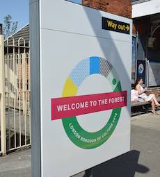 Chingford station sign