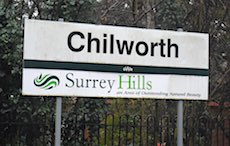 Chilworth station sign