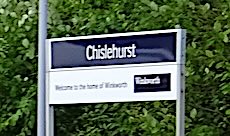 Chislehurst station sign