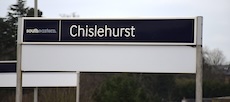 Chislehurst station sign