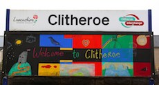 Clitheroe station sign