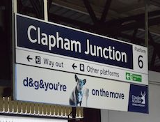 Clapham Junction station sign