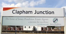 Clapham Junction station sign