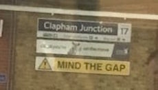 Clapham Junction station sign