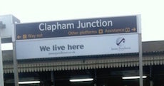 Clapham Junction station sign