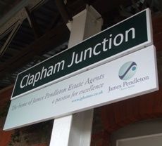 Clapham Junction station sign