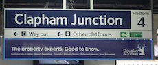 Clapham Junction station sign