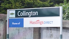 Collington station sign