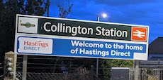 Collington station sign