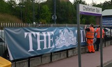 Cheltenham station sign