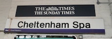Cheltenham station sign