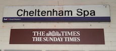 Cheltenham station sign