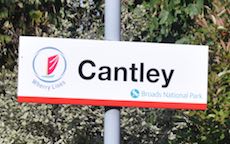 Cantley station sign