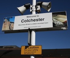 Colchester station sign