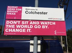 Colchester station sign