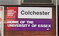 Colchester station sign