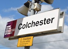 Colchester station sign