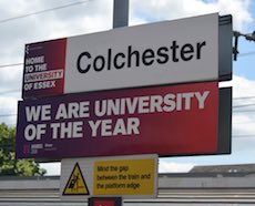 Colchester station sign