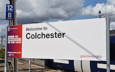 Colchester station sign