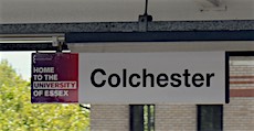 Colchester station sign