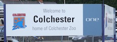 Colchester station sign