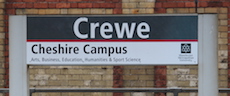 Crewe station sign