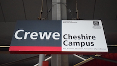 Crewe station sign