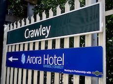 Crawley station sign
