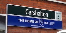 Carshalton station sign