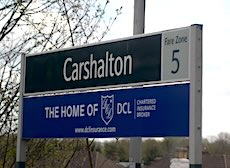 Carshalton station sign